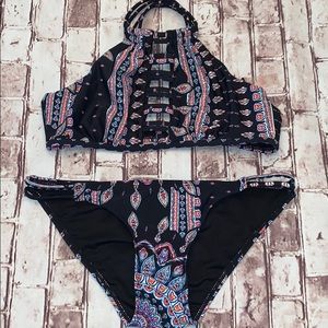 Two piece Coral Topics bikini swimsuit small *